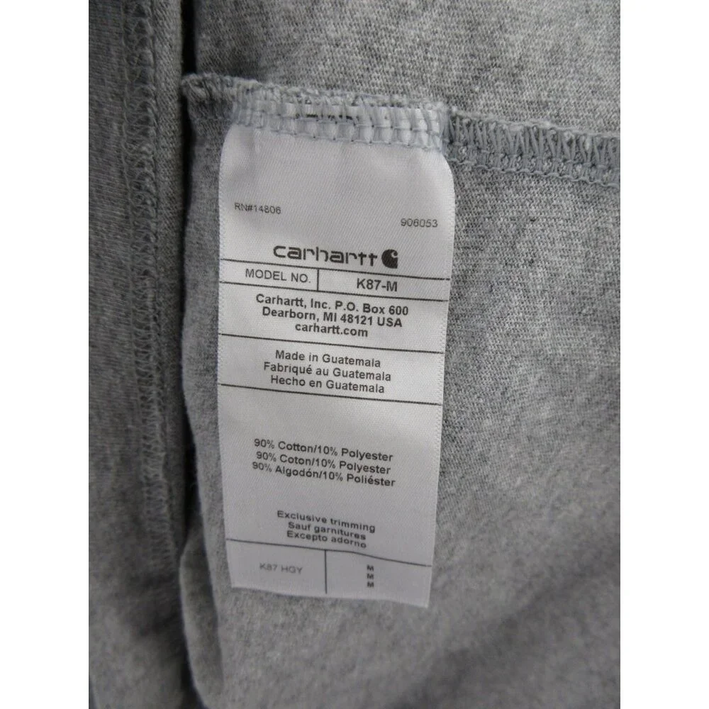 Carhartt Shirt Medium Pullover Loose Fit Pocket Work Wear Outdoor
